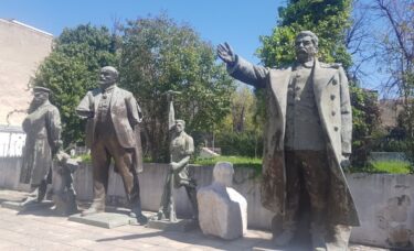 Stalin statue in Tirana