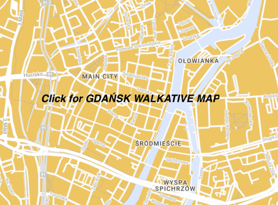 Gdansk free walking tour map
